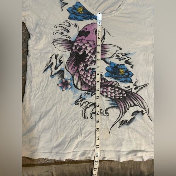 Truly Madly Deeply Koi fish T shirt - Picture 4 of 6